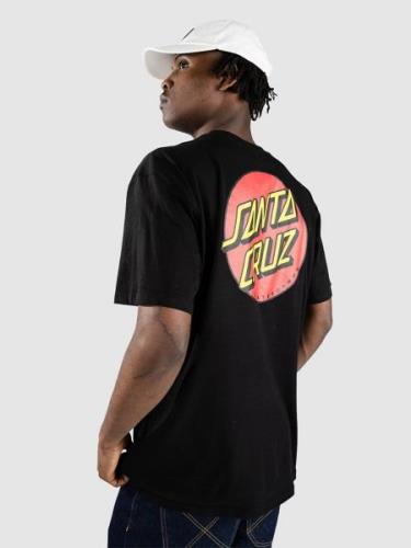 Santa Cruz Classic Dot Chest T-shirt sort