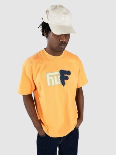 HUF Upside Downtown T-shirt orange