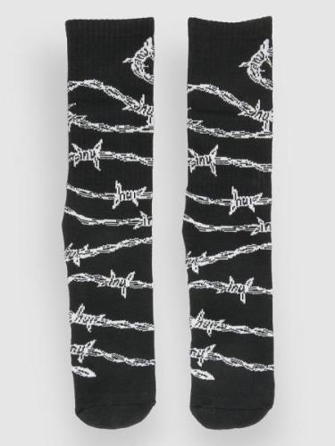 HUF Barbed Wire Strømper sort