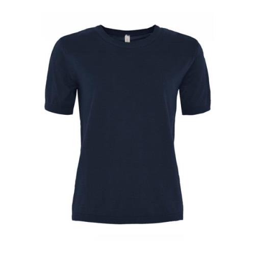 Blød O-Neck T-shirt i forskellige farver