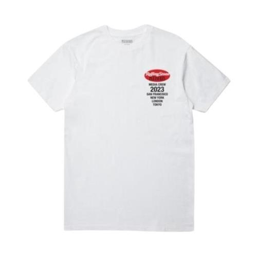 Hvid Bomuld Rolling Stone T-shirt