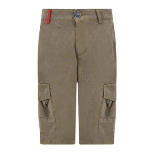 Grøn Militær Bermuda Shorts