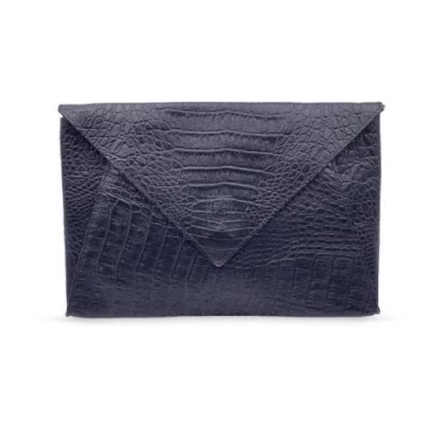 Brugt Sort Læder Fendi Clutch