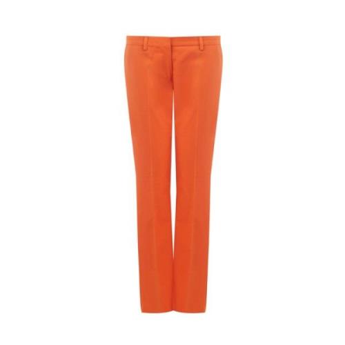 Orange Bomuld Chino Bukser