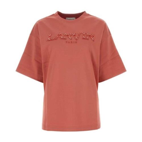 Antik Pink Oversize Bomuld T-Shirt