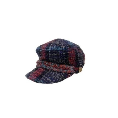 Multifarvet Tweed Hat