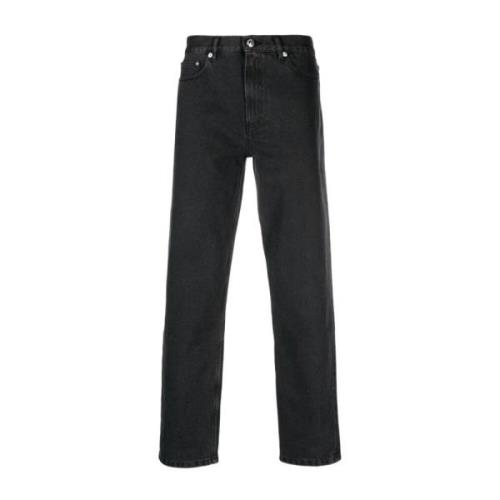 Vintage Højtaljede Sorte Denim Jeans
