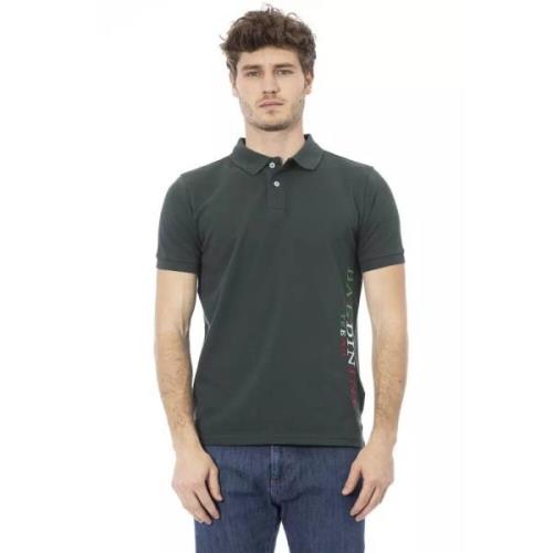 Moderne Grøn Polo Shirt med Broderi