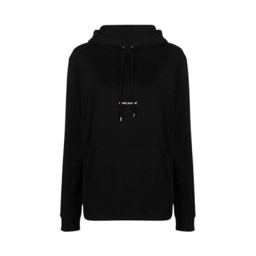 Sort Rive Gauche Hoodie med Logo