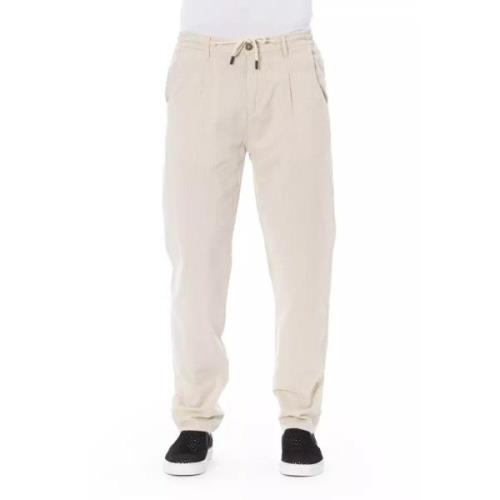 Trend Beige Bomuld Jeans Pant