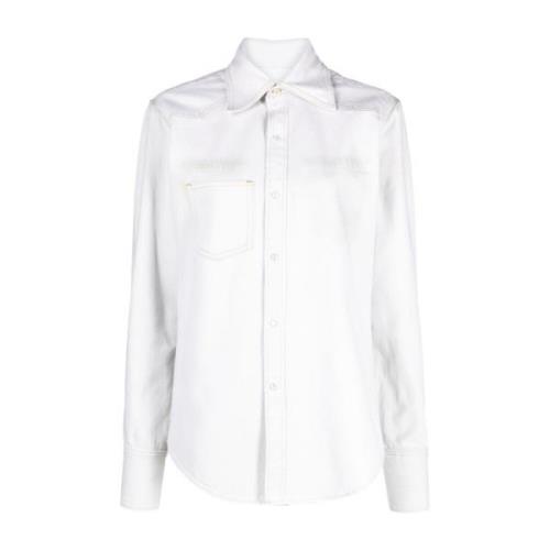 Hvid Selvedge Denim Skjorte