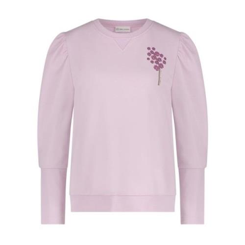 Bomuld Blomsterprint Sweatshirt