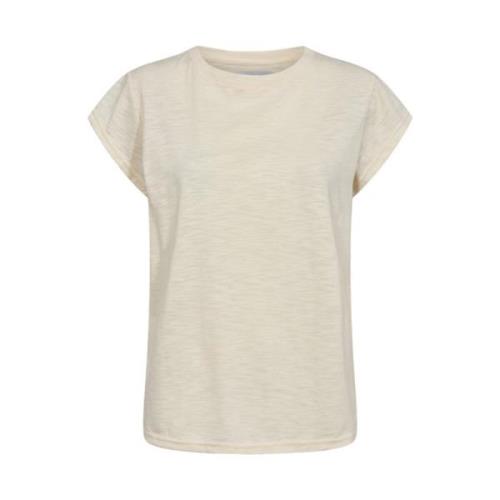 Kvinders Ulla SS T-shirt, 21469 - Creme