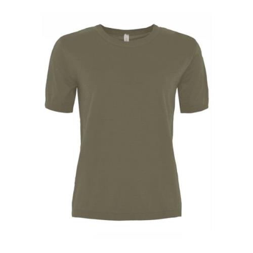 Blød O-Neck T-shirt i forskellige farver