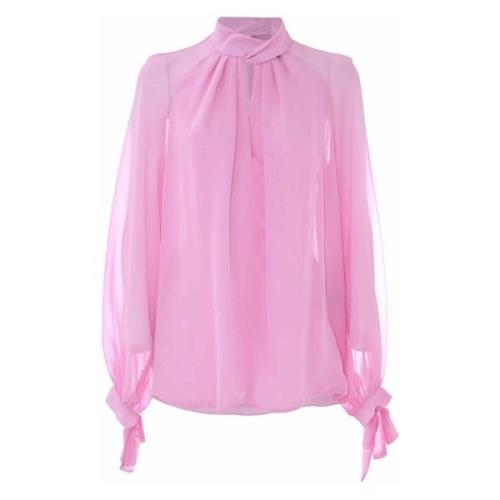 Elegant blouse with bow detail on the cuffs