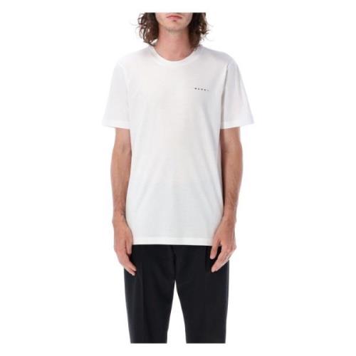 Hvid Mini Logo T-Shirt - Herremode