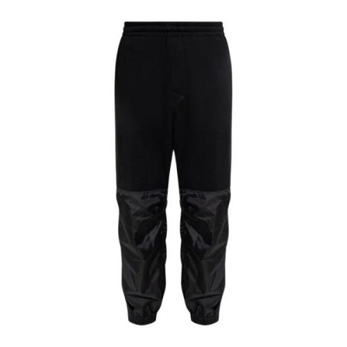 Sweatpants i kombineret materiale