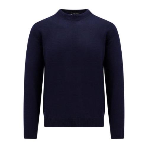 Blå Merinouldssweater - Komfort og stil