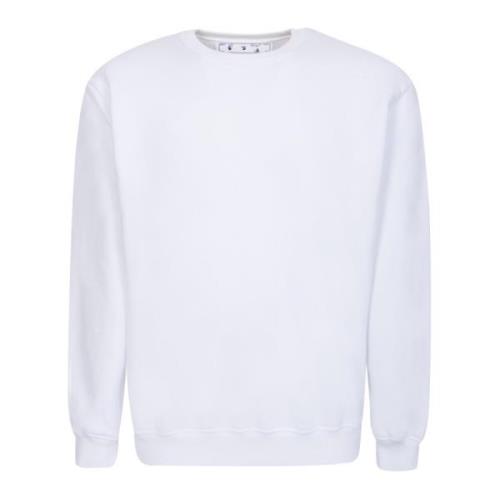 Hvid Crewneck Sweatshirt til Kvinder