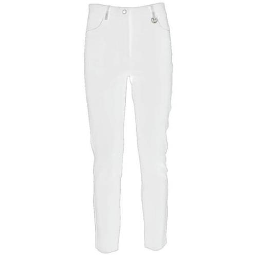 White Viscose Jeans Pant - Hvid Viskose Denim Bukser