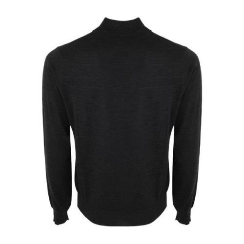 Anthracite Merino Højhalset Sweater