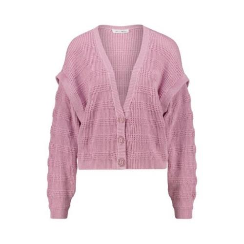 Pudret Rosa Ballonærmet Cardigan