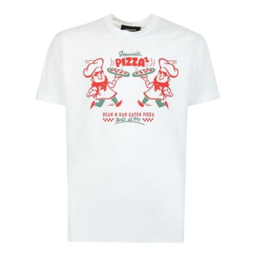 Pizza Twins Grafisk Print T-Shirt