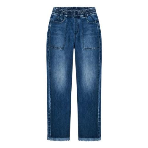 Blå Bomuld Denim Jeans til Drenge