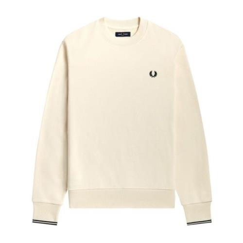 Herre Ecru Sweater med Logo