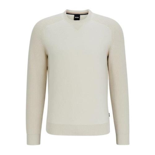 Regular Fit Bomuld og Virgin Uld Sweater