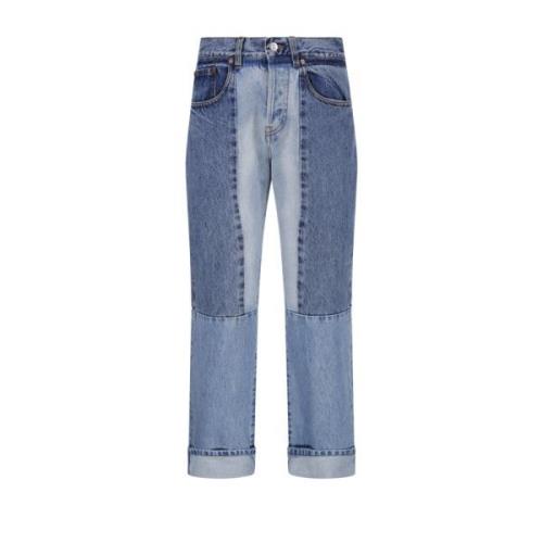 8439 Lys/Midt Vintage Vaskede Cropped Jeans