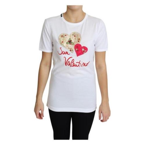 Valentinsdag Hjerte Krystal T-shirt