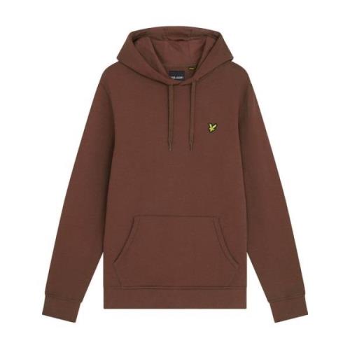 Rust-L Pullover Hoodie, 100% Bomuld, Justerbar Hætte