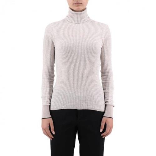 Beige Turtleneck Sweater til Kvinder