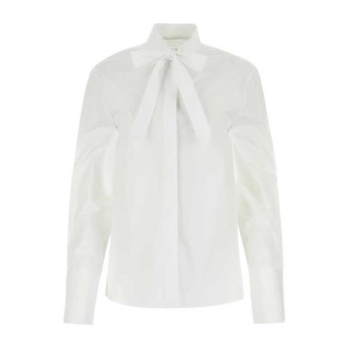 Elegant Hvid Poplin Skjorte