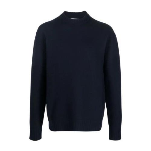Navyblå Rundhalset Sweater