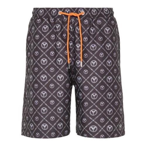 Herre Logo Print Badeshorts Carmellini