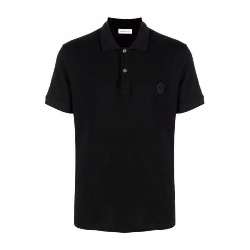 Edgy Skull Broderet Polo Shirt