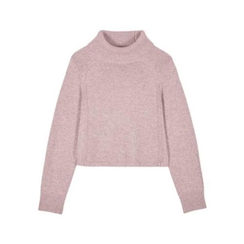 Mace Sweater - Høj krave, Ribbet kant, Lange ærmer