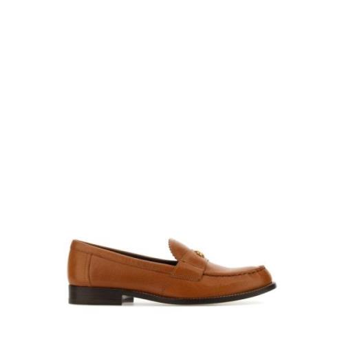 Elegante Kamel Læder Loafers