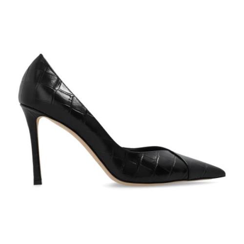 Cass læder stiletto pumps