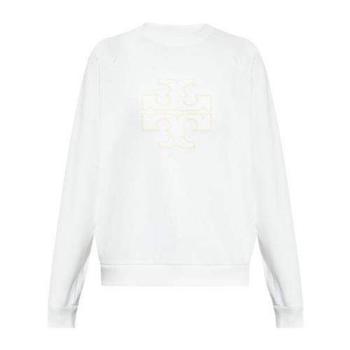 Bomulds-sweatshirt med logo