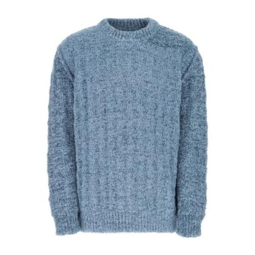 Lysblå bouclé oversize sweater