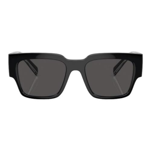 Mørkegrå firkantede solbriller til mænd