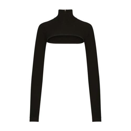 Sort Cropped High-Neck Top