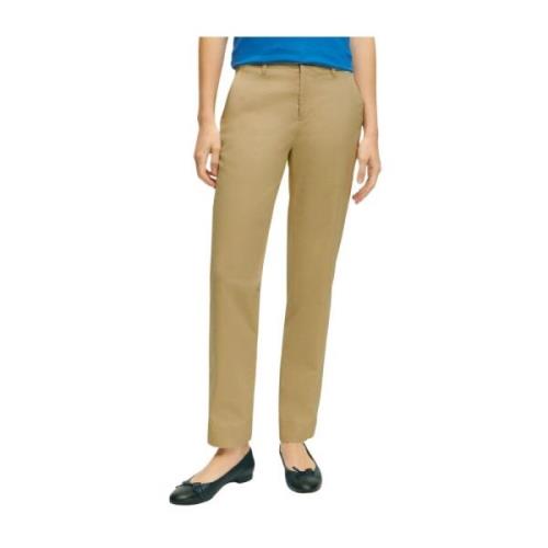 Lys Beige Stretch Bomuld Chinos