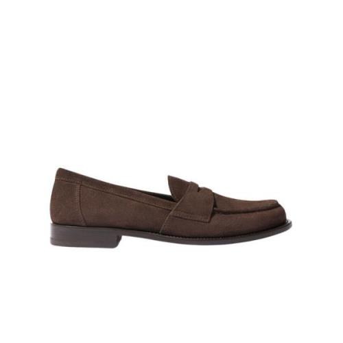 Klassisk Brun Ruskind Penny Loafer