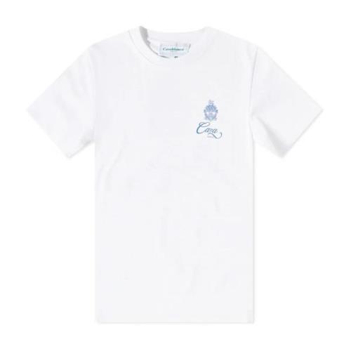 Printet Bomuld T-Shirt - Hvid