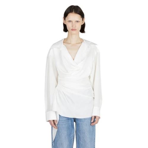 Silke Cowleck Skjorte med Asymmetrisk Hem