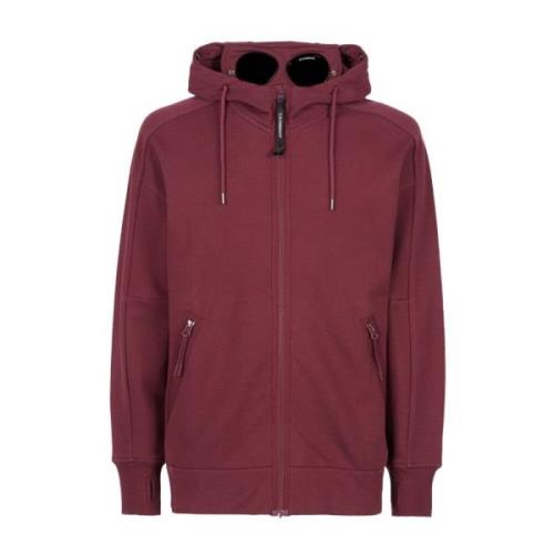 Diagonal Tekstureret Fleece Goggle Hoodie